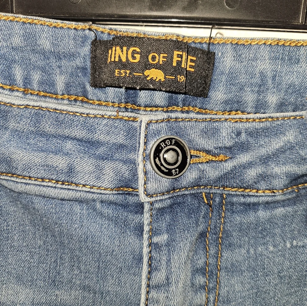 Ring Of Fire Mens Skinny Jeans Size 33/30 - Picture 5 of 11
